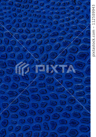 Blue leather Blue leather 112589943