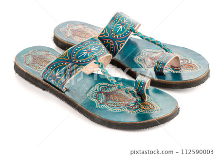 Leather women sandals 112590003