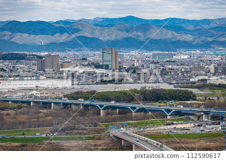 從男山展望台眺望京都市景 112590617