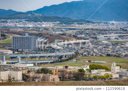 從男山展望台眺望京都市景 112590618
