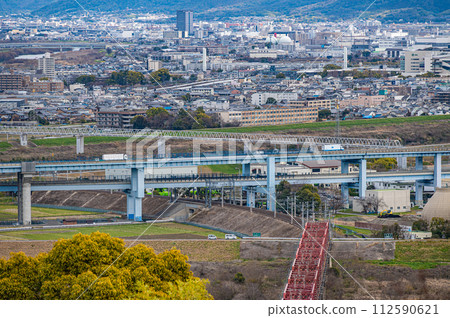 從男山展望台眺望京都市景 112590621