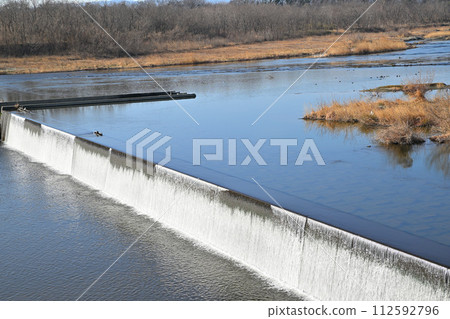 Akedo Shiraito Falls, Akedo Tokodome, Arakawa winter scenery, Kumagaya City 112592796