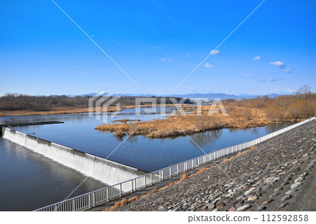 Akedo Shiraito Falls, Akedo Tokodome, Arakawa winter scenery, Kumagaya City Akedo Shiraito Falls, Akedo Tokodome, Arakawa winter scenery, Kumagaya City 112592858