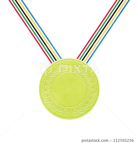 Illustration of gold medals Illustration of gold medals 112593256