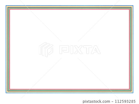 Illustration of a frame for a sports tournament award 112593285