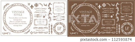 Elegant frame set 112593874