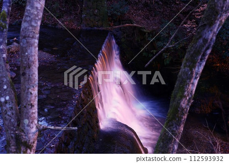 Landscape with a waterfall Landscape with a waterfall 112593932