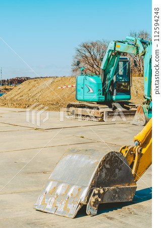 河床防洪措施及施工車輛 生川宮子 2024.02 c-4 影片風格 112594248