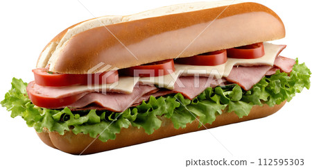 delicious ham sandwich 112595303