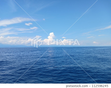 Horizon seen from the sea September Horizon seen from the sea September 112596245