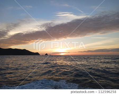Sunset over the sea Sunset over the sea 112596258