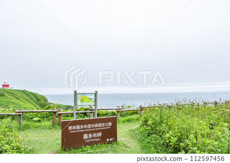 北海道厚岸郡:霧多布岬和由富岬燈塔,以夏天的霧氣聞名 北海道厚岸郡:霧多布岬和由富岬燈塔,以夏天的霧氣聞名 112597456