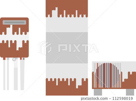 Rusty water heater image material set Rusty water heater image material set 112598019