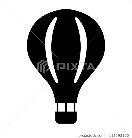 vector hot air balloon icon on white background vector hot air balloon icon on white background 112598160