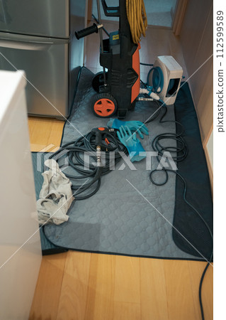 Clog under the sink Clog under the sink 112599589