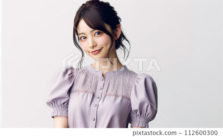 Young lady in dress 112600300