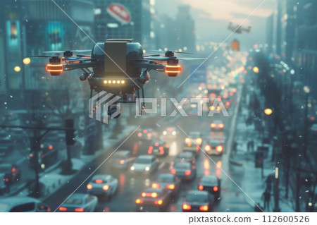 Focus a Green recycling Symbol, Elevation on the ground, background, trees, environment, 112600526