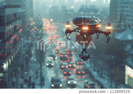 Focus a Green recycling Symbol, Elevation on the ground, background, trees, environment, 112600529