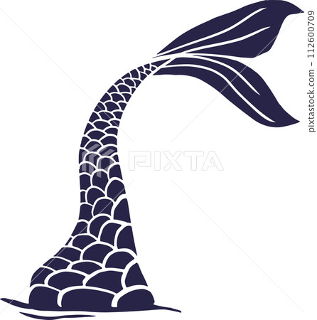 美人魚的尾巴簡筆畫 美人魚的尾巴簡筆畫 112600709