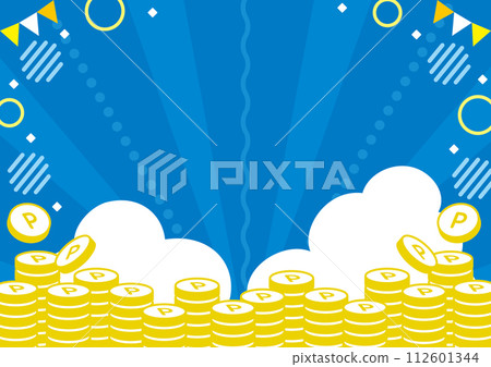 夏天圖像藍天點硬幣背景尺寸比例3:4 夏天圖像藍天點硬幣背景尺寸比例3:4 112601344