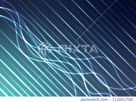 Dark blue light line pattern modern style background 112601760
