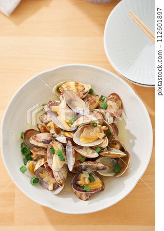 Sake Steamed Clam Sake Steamed Clam 112601897