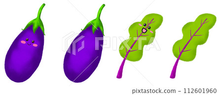 Vegetable Illustration - Character - Eggplant Vegetable Illustration - Character - Eggplant 112601960