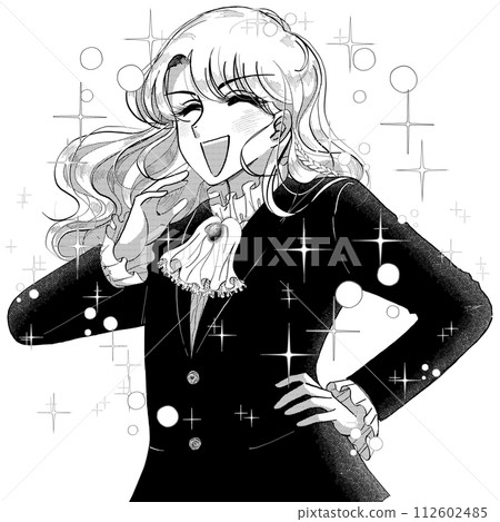 70年代少女漫畫插畫:閃耀自信的帥哥 70年代少女漫畫插畫:閃耀自信的帥哥 112602485