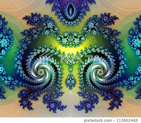 Computer generated abstract colorful fractal artwork Computer generated abstract colorful fractal artwork 112602488