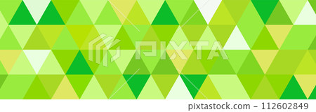 Background illustration _ triangle mosaic _ green Background illustration _ triangle mosaic _ green 112602849