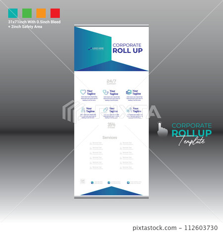 roll up banner for any best use 112603730