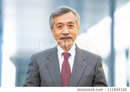 Senior male business office district 112604188