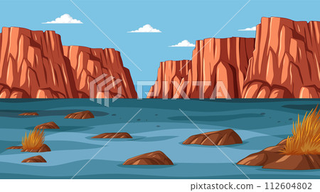 Serene Canyon River Landscape 112604802