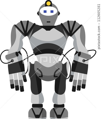 Illustration of Robot Icon in Flat Style. Vector Illustration Illustration of Robot Icon in Flat Style. Vector Illustration 112605281