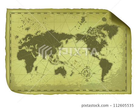 世界地圖_舊地圖02_綠色 112605535