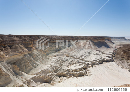 Beautiful Mangystau landscape, Kazakhstan. Bozzhira valley view Beautiful Mangystau landscape, Kazakhstan. Bozzhira valley view 112606366
