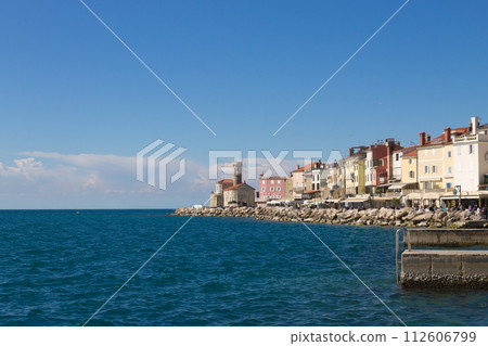 Piran medieval town view, Slovenia 112606799