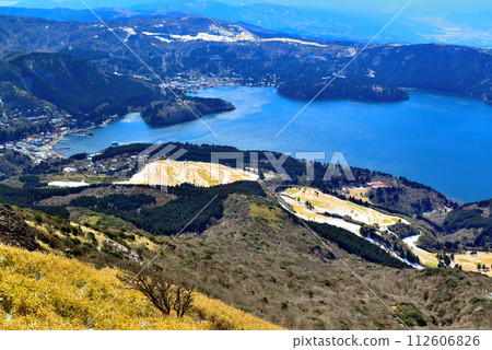 神奈川縣箱根駒岳纜車山頂的風景 神奈川縣箱根駒岳纜車山頂的風景 112606826
