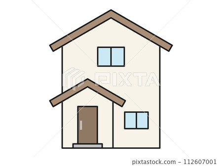 simple two-story house simple two-story house 112607001