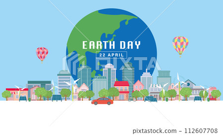 Earth Day Eco Cityscape (Full HD 16:9 size) Earth Day Eco Cityscape (Full HD 16:9 size) 112607708
