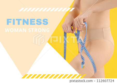 Weight loss and healthy lifestyle concept, picture for advertising Weight loss and healthy lifestyle concept, picture for advertising 112607724