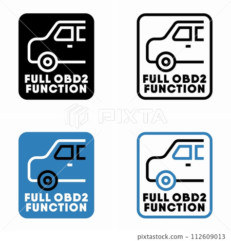 Full OBD2 Function information sign 112609013