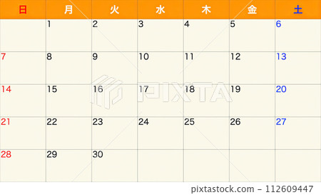 簡單的日曆 112609447