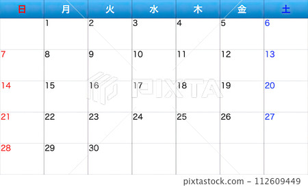 Simple calendar Simple calendar 112609449