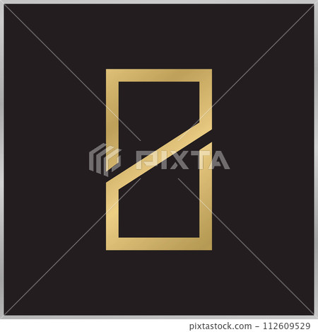 Alphabet letters Initials Monogram logo ZP, PZ 112609529