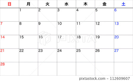 簡單的日曆 112609607