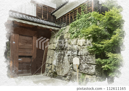 水彩風格上田城真田石長野縣上田市 112611165