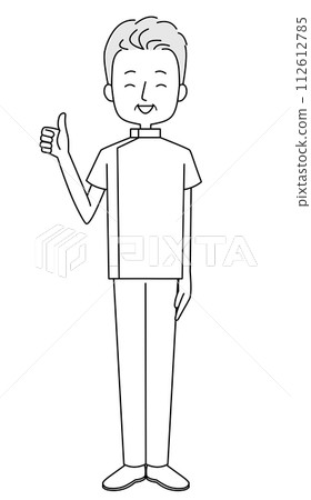 Good sign chiropractor illustration Good sign chiropractor illustration 112612785