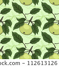 Seamless Background, Apples 112613126