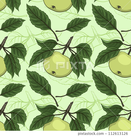 Seamless Background, Apples Seamless Background, Apples 112613126